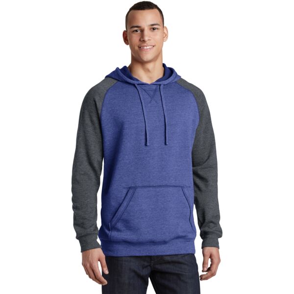 Young Mens Lightweight Fleece Raglan Hoodie Thumbnail