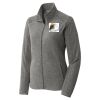 Women's Heather Microfleece Full Zip Jacket Thumbnail