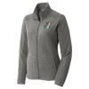 Women's Heather Microfleece Full Zip Jacket Thumbnail