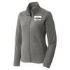 Women's Heather Microfleece Full Zip Jacket Thumbnail