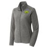 Women's Heather Microfleece Full Zip Jacket Thumbnail